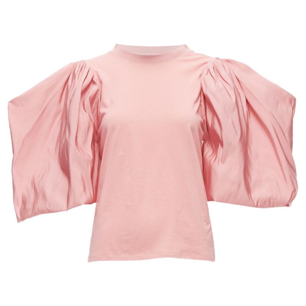 Alexander Mcqueen Dramatic Puff Sleeve Cotton Tshirt